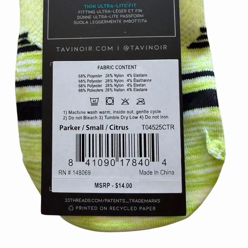 TAVI Sport Grip Sock Bundle 3 Pair Small Parker Taylor Ultra Lightweight